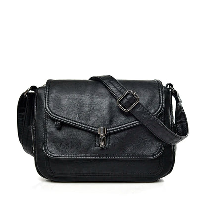 Sac à Bandoulière Femme Vintage Cuir Souple - Petit Sac Crossbody Designer Luxe