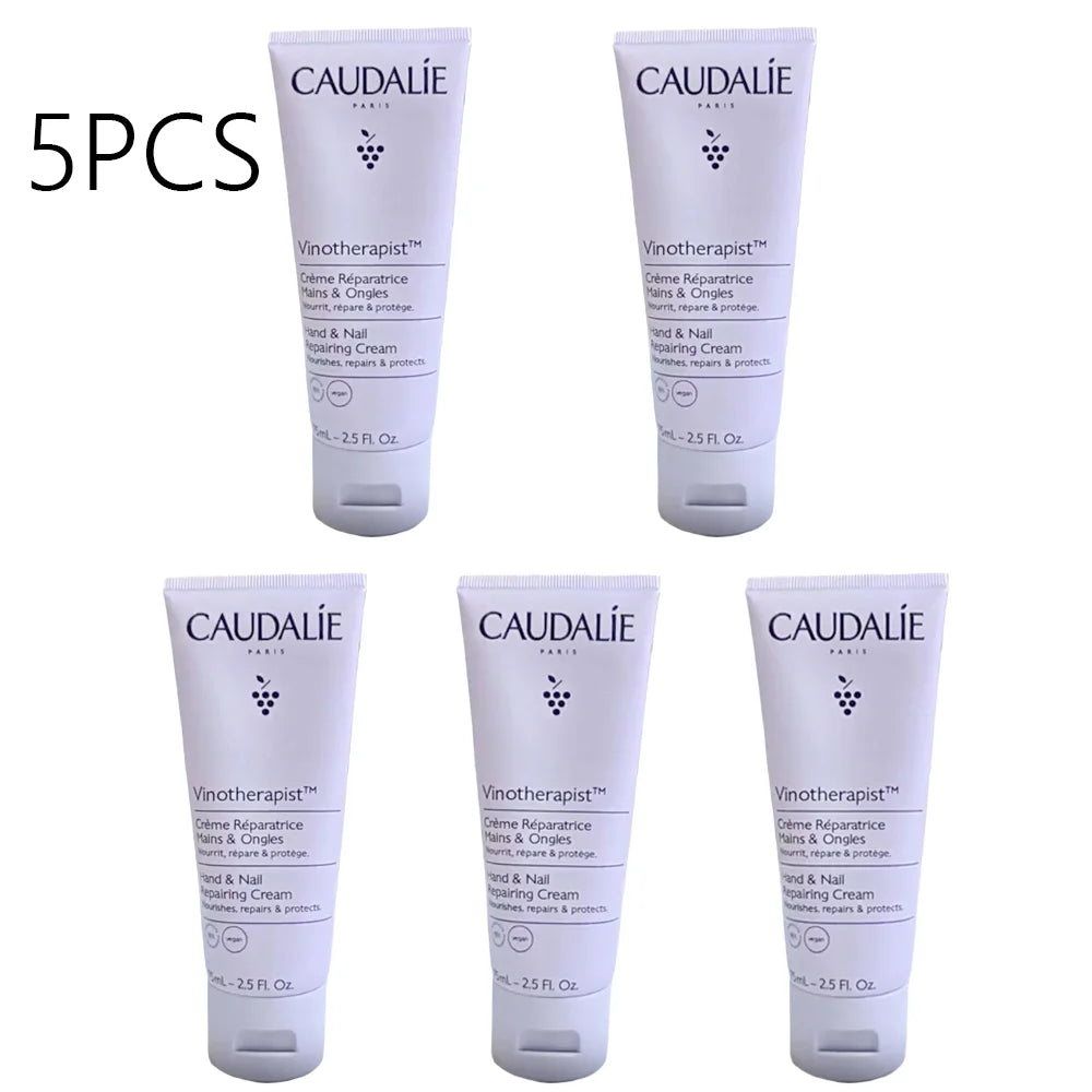 Crème Mains Pépins Raisin Caudalie Korea 75ml 5pcs - Hydratante Nourrissante Éclaircissante Élasticité Adoucissante