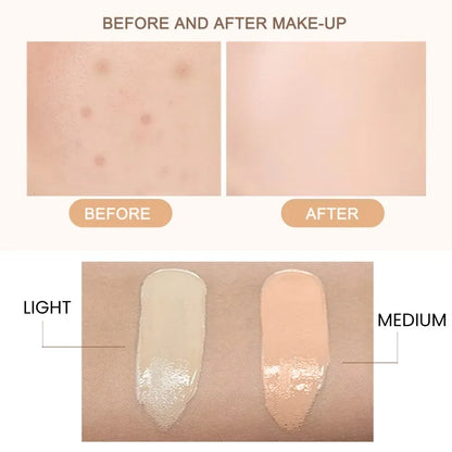 Fond de Teint CC Cream - Hydratant Waterproof Éclaircissant Couvrance Imperfections Contrôle Sébum Longue Tenue
