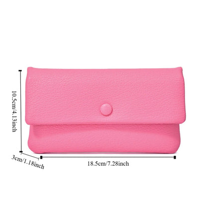 Portefeuille Long Femme Enveloppe Cuir PU - Clutch Fermeture Éclair Multi-Fonctions
