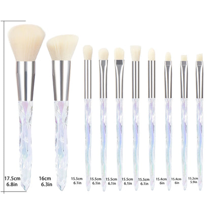 Set 5-10 Pinceaux Maquillage Professionnel - Poudre Libre Contour Fond de Teint Correcteur Sourcils Beauté
