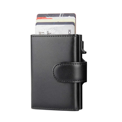 Portefeuille Homme RFID Cuir Microfibre - Porte-Cartes Trifold Slim