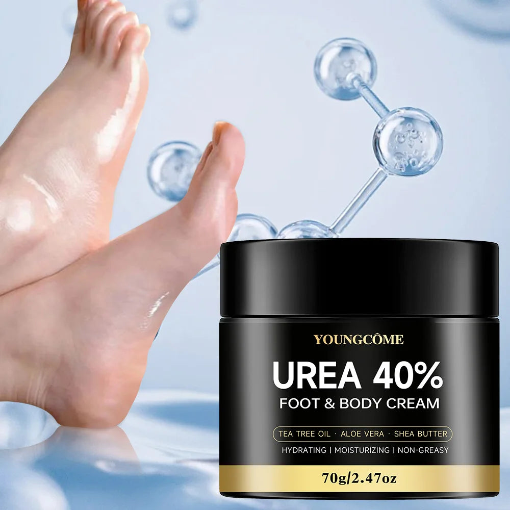 Crème Urée 40% Pieds 40g - Talons Fissurés Genoux Mains Hydratante Réparatrice Exfoliante Peau Sèche