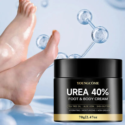 Crème Urée 40% Pieds 40g - Talons Fissurés Genoux Mains Hydratante Réparatrice Exfoliante Peau Sèche
