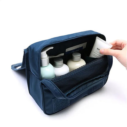 Trousse de Toilette Suspendue Imperméable – 6 Poches, Idéale Voyage
