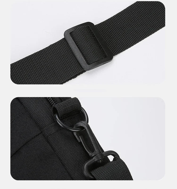 Mini Sac Baguette Bandoulière en Oxford – Unisexe