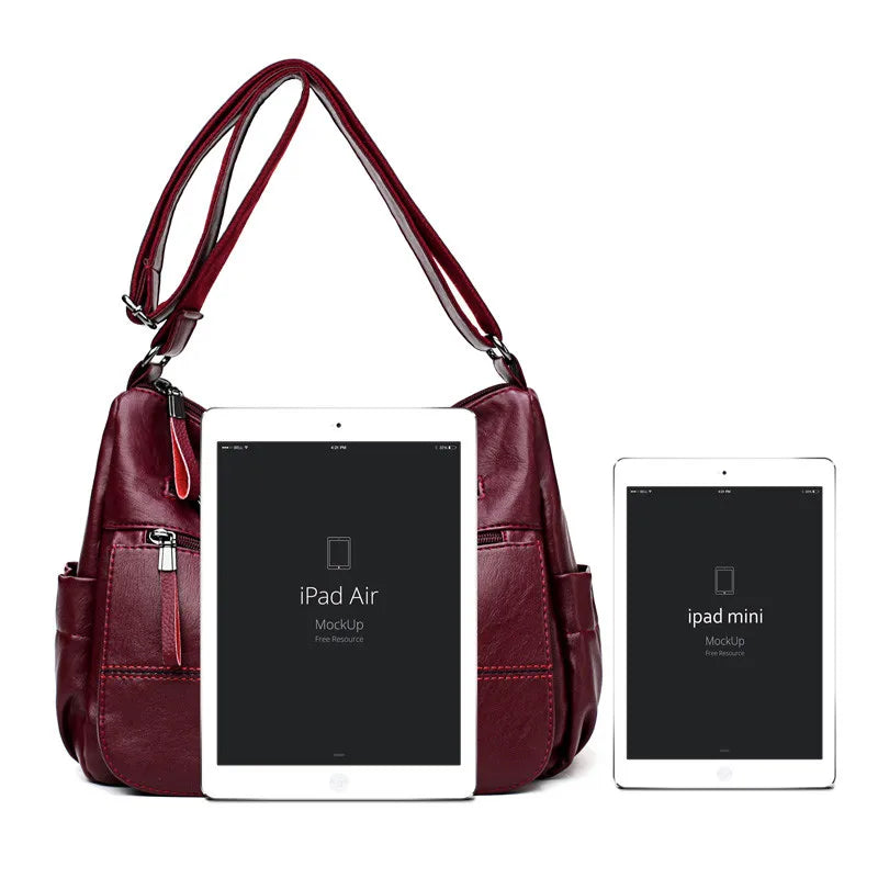 Sac à Main Femme Cuir Véritable Luxe - Crossbody Messenger Designer Haute Qualité
