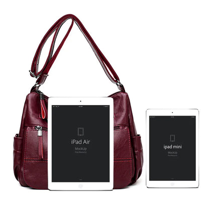 Sac à Main Femme Cuir Véritable Luxe - Crossbody Messenger Designer Haute Qualité