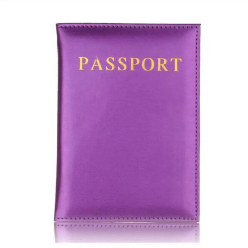 Étui Passeport Femme Cuir PU - Porte-Passeport Voyage Mignon Rose