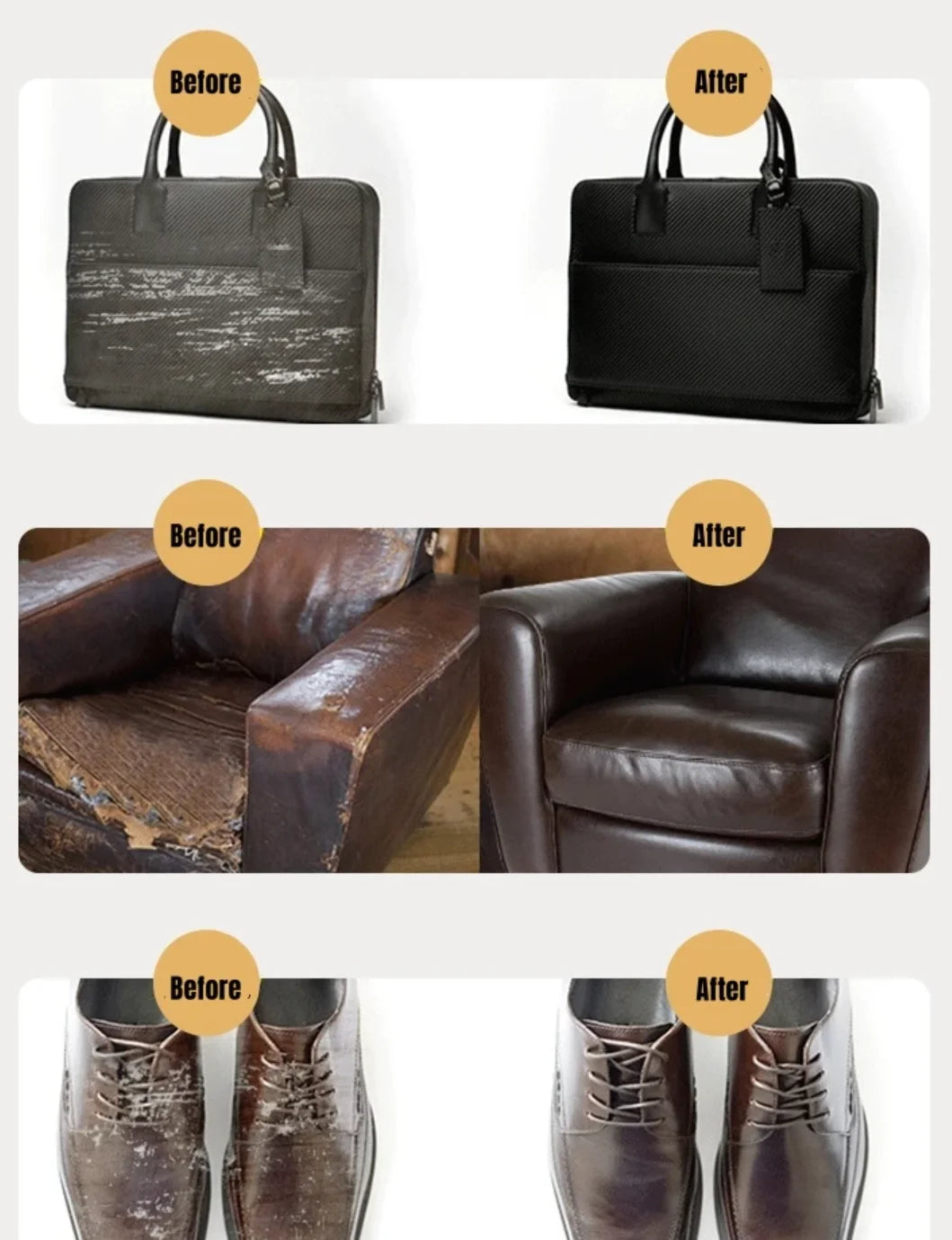 Crème Huile de Vison 50g - Entretien Cuir Chaussures Sacs Maroquinerie Nourrissant Protecteur Accessoires