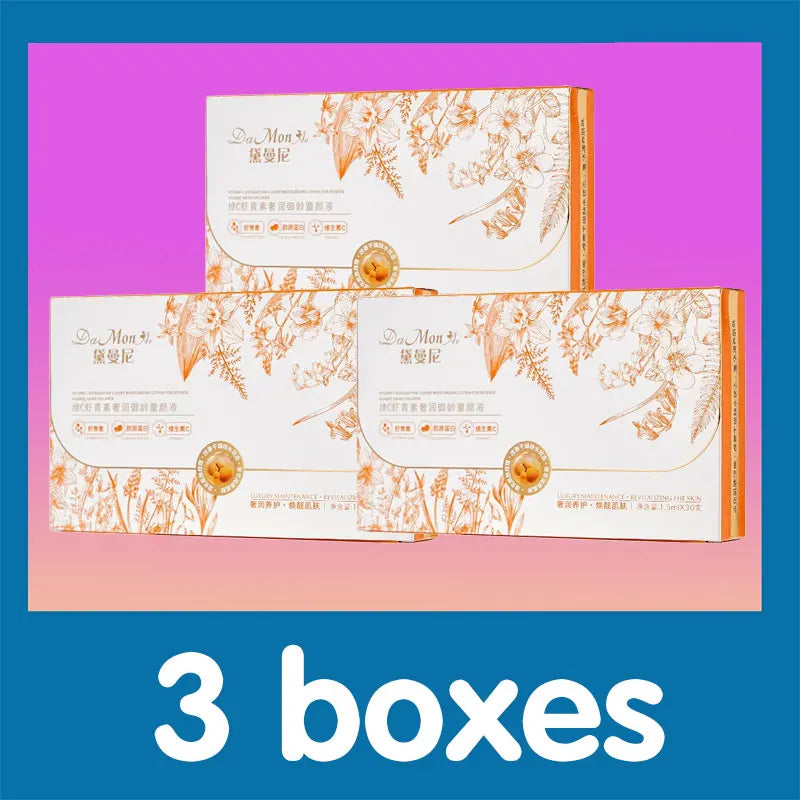 Set 30 Essences Faciales Astaxanthine - Collagène Acide Hyaluronique Vitamine C Hydratant Rajeunissement Beauté