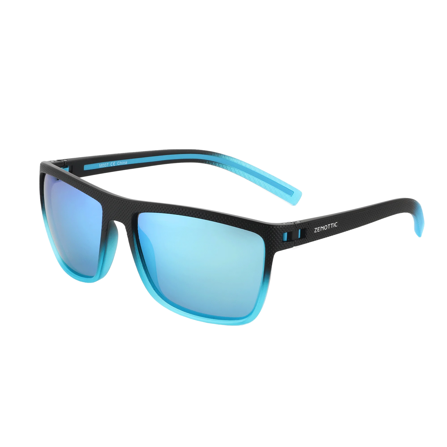 ZENOTTIC Lunettes de Soleil Polarisées Carrées — TR-90 Léger, UV400, Unisexe