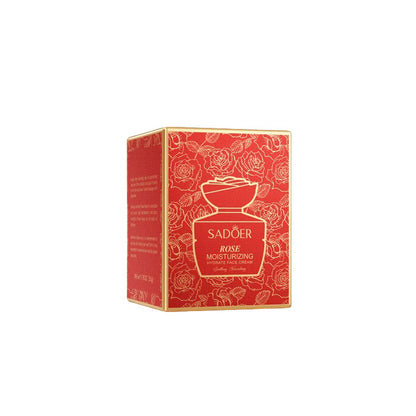 Crème Hydratante Rose 50g - Texture Soyeuse Parfum Longue Durée Voile Hydratant Peau Douce Beauté