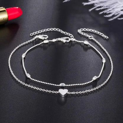 Chaîne de Cheville Bohème Perles Étoiles Pompons – Bracelet Pied Vintage Femme