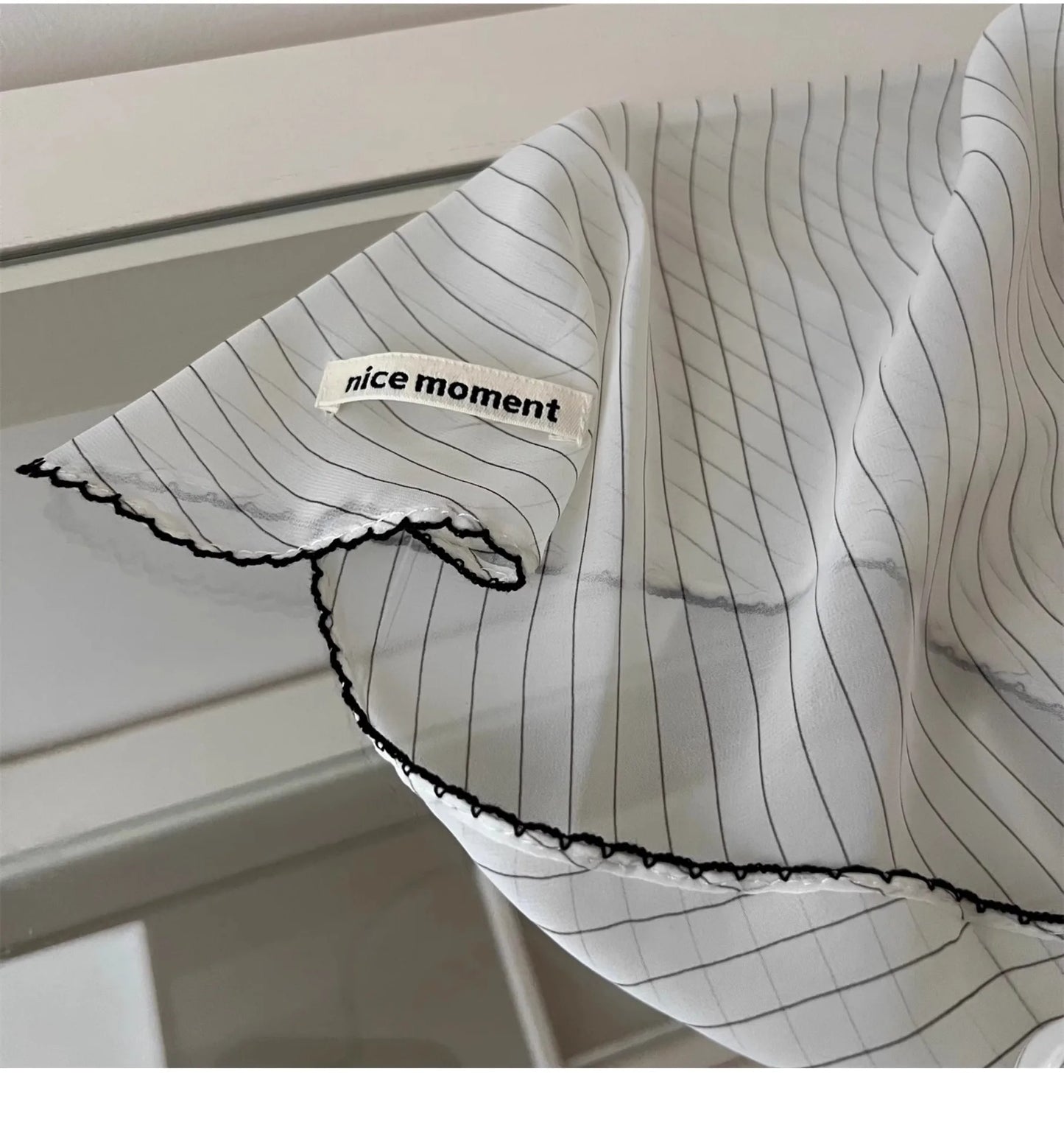 Foulard Tête Blanc Pois Coréen Femme - Triangle Soie Cheveux Style Kawaii Français