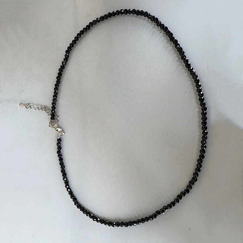 Collier Choker Perles Verre Bohème – Chaîne Courte Sweet Femme