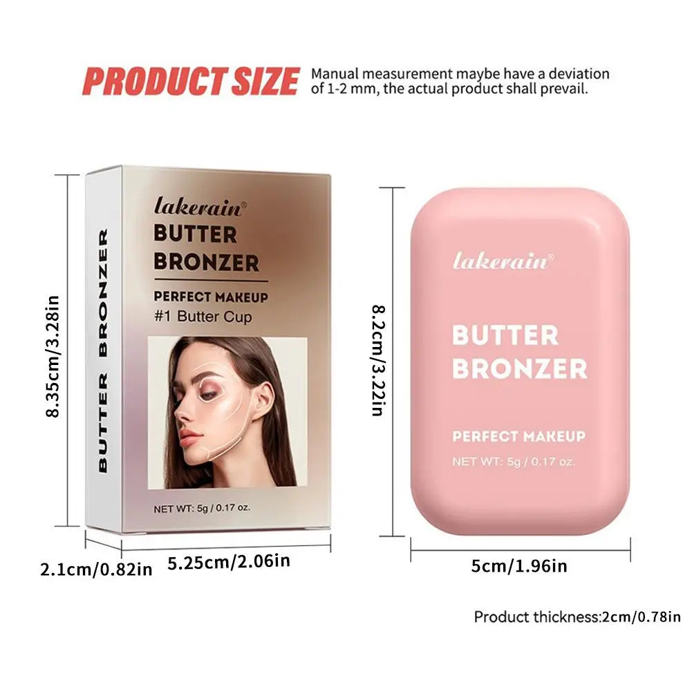 Crème Bronzante Contouring Butter - Palette Maquillage Naturel Texture Soyeuse Longue Tenue Sculptant