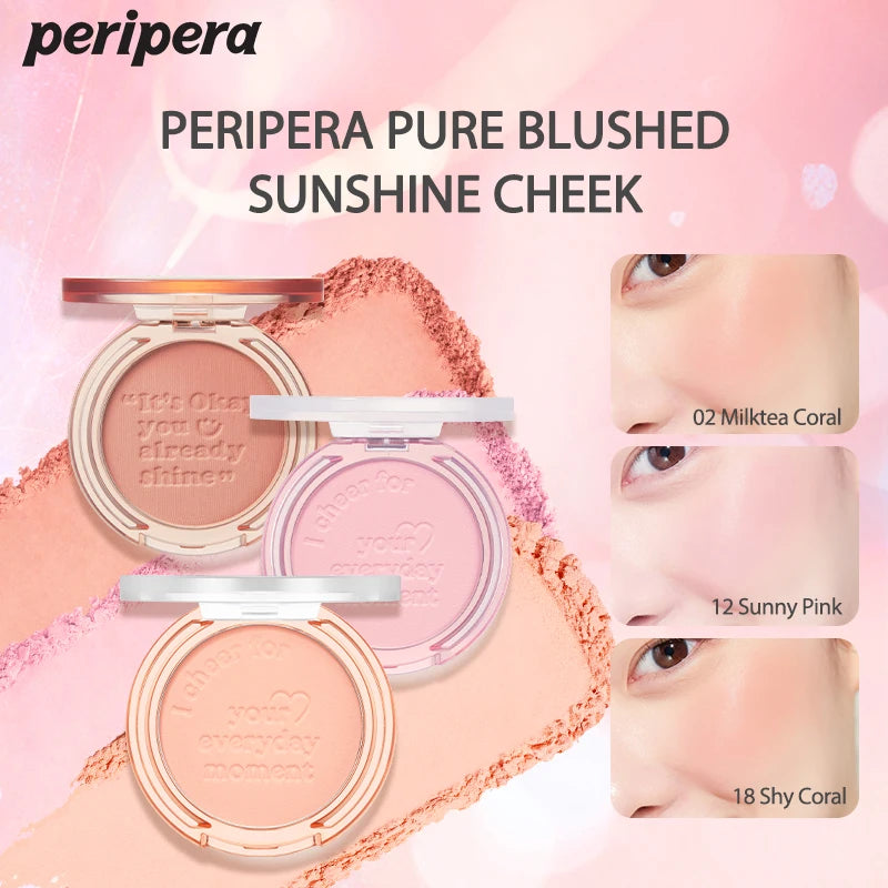 Blush K-Beauty Calm Pink - Poudre Mate Fine Joues Longue Tenue Non-Cakey Maquillage Nude Coréen