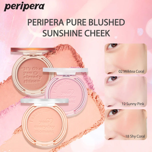 Blush K-Beauty Calm Pink - Poudre Mate Fine Joues Longue Tenue Non-Cakey Maquillage Nude Coréen