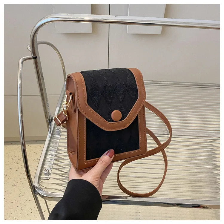 Sac Bandoulière Femme Téléphone - Mini Pochette Cuir PU Crossbody