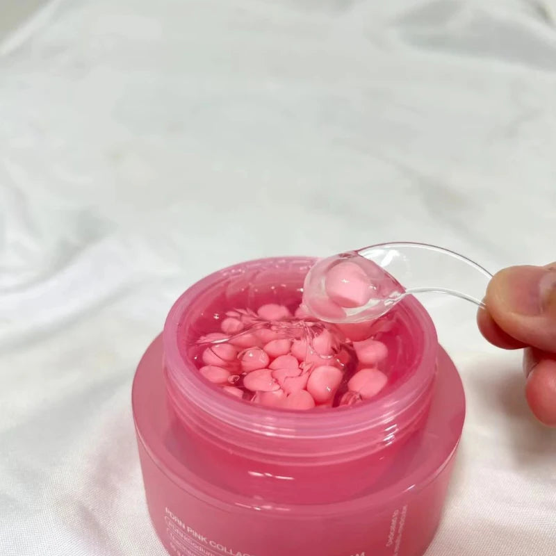 Crème Capsule Collagène Rose PDRN Coréenne 55g - Niacinamide Teint Irrégulier Hydratant Léger Non-Gras
