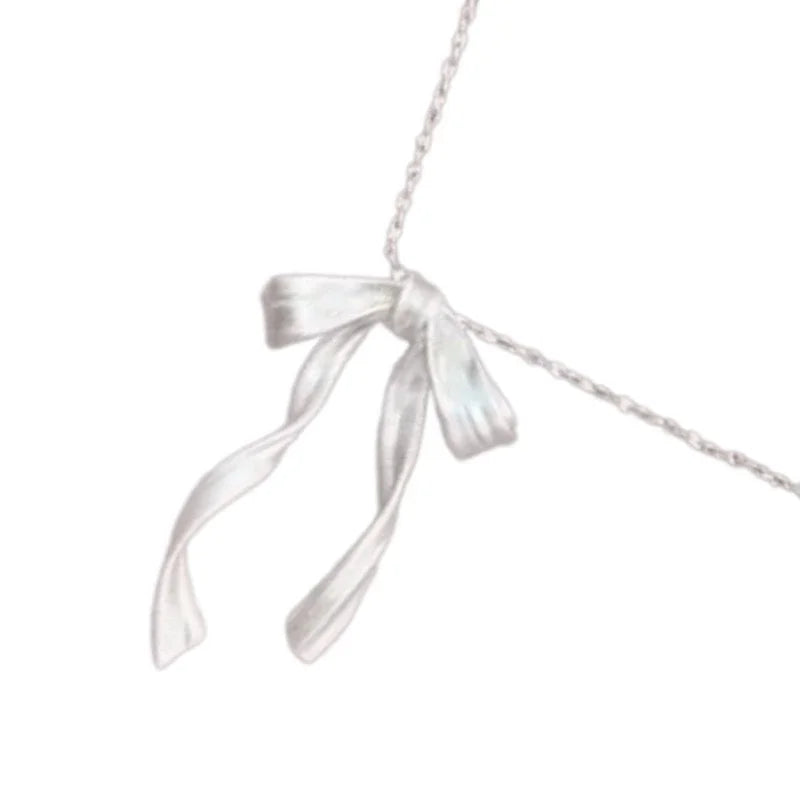 Collier Pendentif Nœud Papillon Délicat - Chaîne Clavicule Tendance