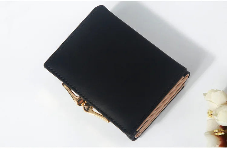 Portefeuille Femme Brillant Tri-Fold - Cartera Mujer Clutch Porte-Monnaie Simple