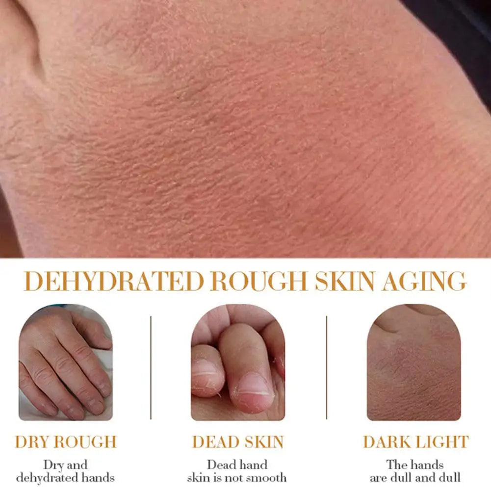 Crème Mains Collagène SADOER 5pcs - Hydratante Éclaircissante Rafraîchissante Nourrissante Soin Beauté