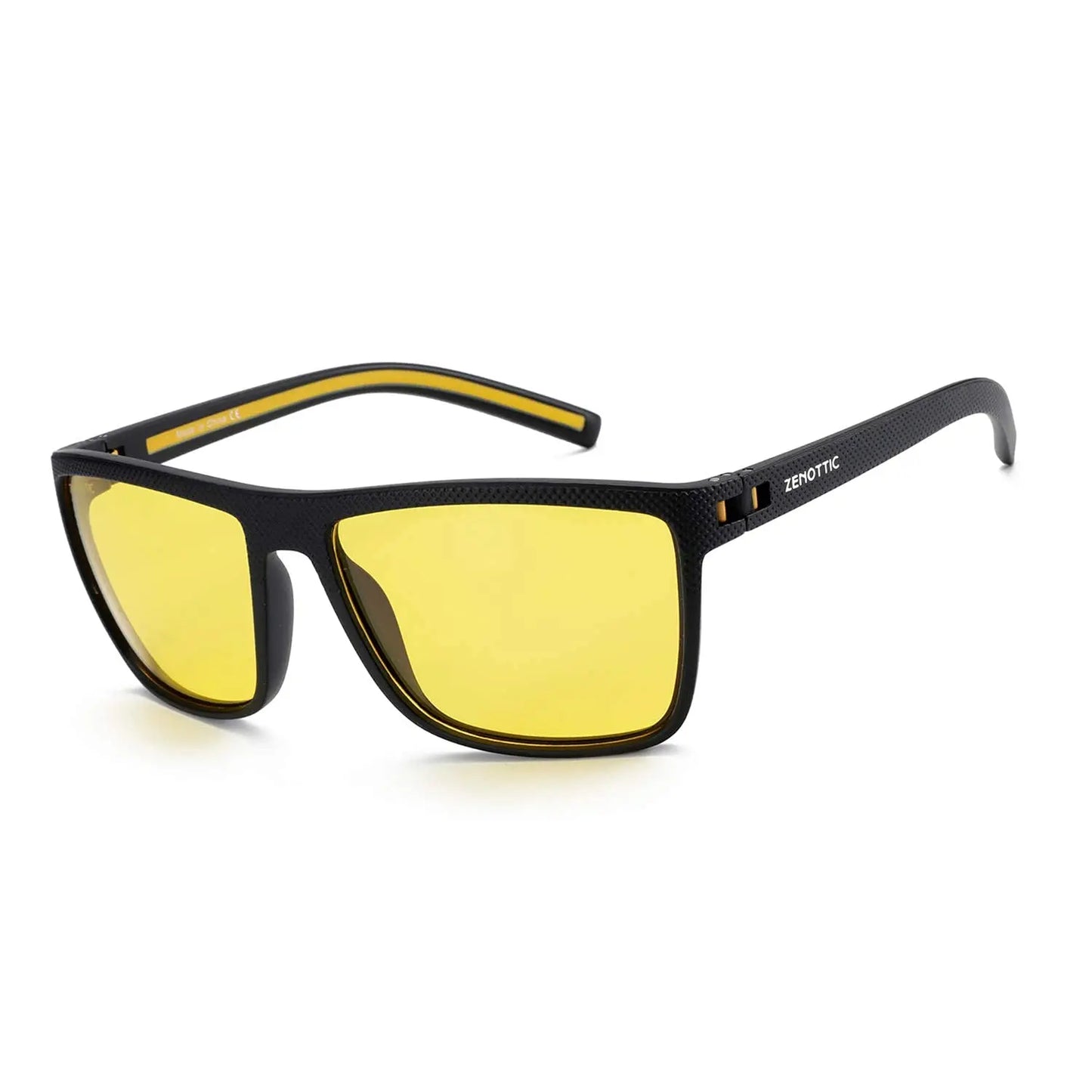 ZENOTTIC Lunettes de Soleil Polarisées Carrées — TR-90 Léger, UV400, Unisexe