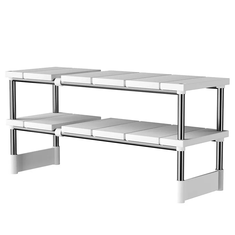 Organisateur Extensible Sous Évier - Rangement Ajustable Multi-Niveaux