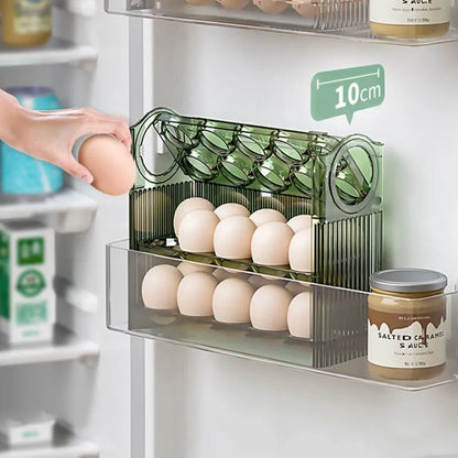 Boîte Rangement Œufs Réfrigérateur - Organisateur Cuisine Porte-Œufs Distributeur Fraîcheur
