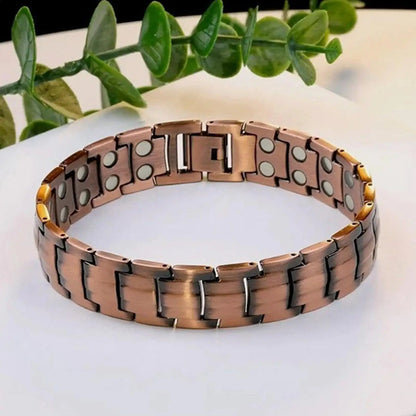 Bracelet Alliage Cuivre Magnétique Homme – Léger Polyvalent Sport & Quotidien