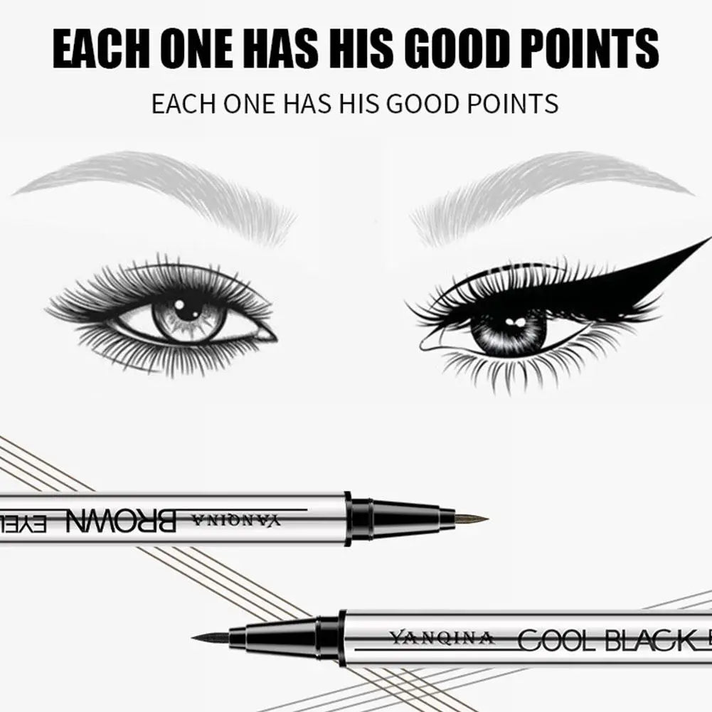 Eyeliner Liquide YANQINA – Waterproof 24H, Séchage Rapide & Anti-Bavures