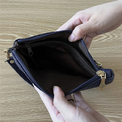 Portefeuille Femme Long Classique Cuir PU Bracelet - Clutch Bag Grande Capacité Téléphone Fashion Simple