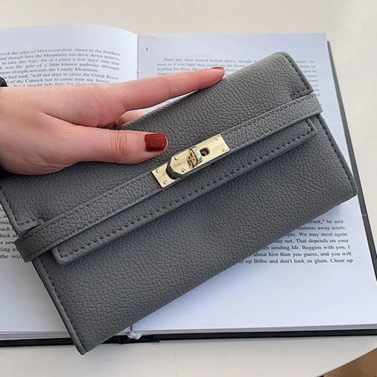 Elegant and Versatile Women's Long Wallet - Clutch Bag, Simple Niche Coin Purse, High Quality