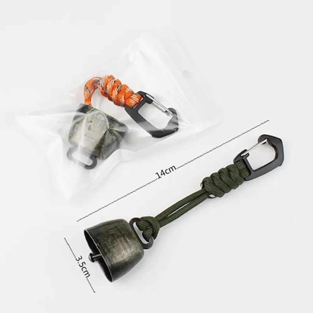 Cloche Anti-Ours Métal - Sécurité Randonnée Camping Plein Air