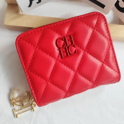 Portefeuille Femme Cuir PU Artisanat Exquis - Compact Multi-Cartes Chic Durable