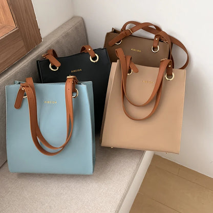 Sac à Main Femme Designer Tote Luxe - Top Handle Cuir Marque Élégant