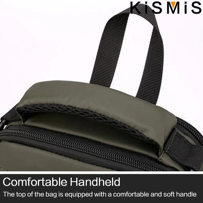 Sac Bandoulière Multifonction avec Port USB – Nylon Imperméable