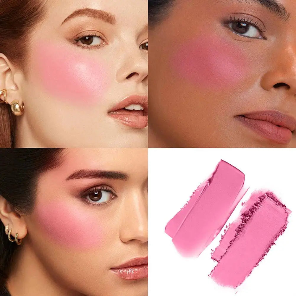 Palette Blush Contour Mat Naturel - Double Couleur Haute Pigmentation Longue Tenue Visage Sculpté Beauté