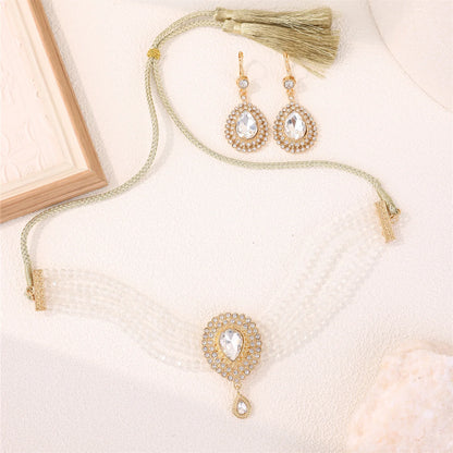 Ensemble Bijoux Marocain Traditionnel – Boucles Bracelet Mariée Luxe