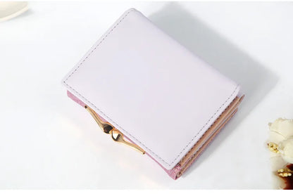 Portefeuille Femme Brillant Tri-Fold - Cartera Mujer Clutch Porte-Monnaie Simple