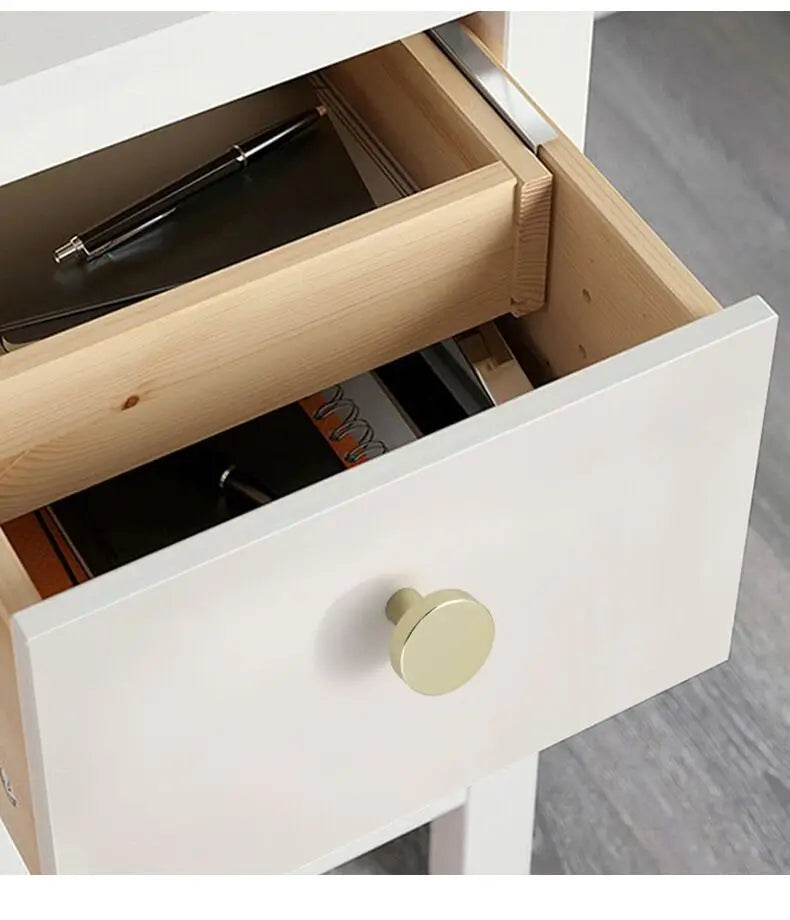Poignée de Meuble Moderne en Aluminium - Bouton Rond pour Armoire et Tiroir