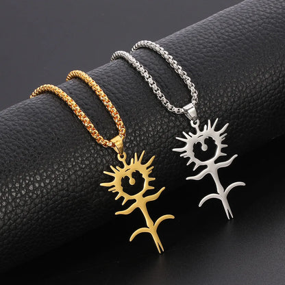 Collier Pendentif Tasse Thé Émail Fait Main - Chaîne Longue Pull Bohème