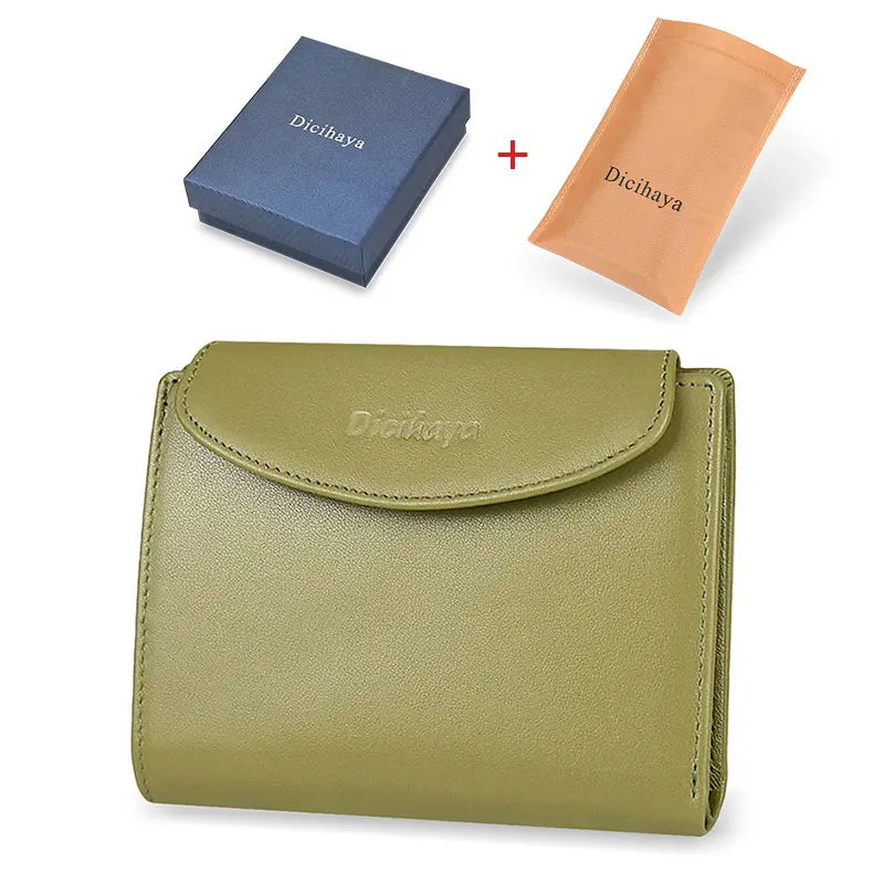 Portefeuille Femme Cuir Véritable - Porte-Monnaie Mini Clutch Porte-Cartes Bourgogne