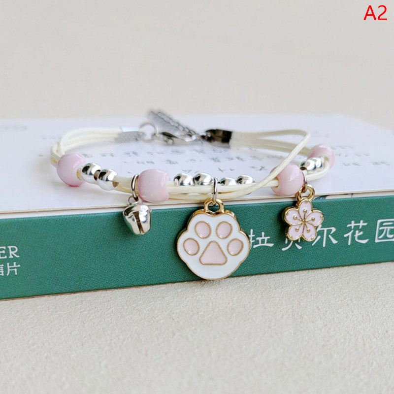 Bracelet Lapin Cartoon Mignon Simple Cristaux – Charm Perles Ajustable Enfants Amies