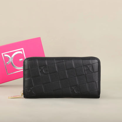 Portefeuille Femme Grande Capacité - Pochette Rectangulaire avec Zip pour Soirée