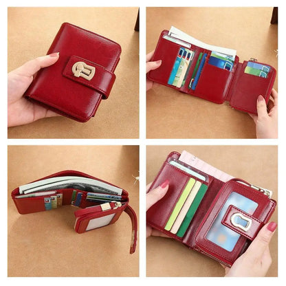 Portefeuille Long en Cuir PU pour Femme - Organisateur Anti-Vol