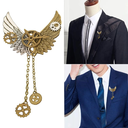Broche Steampunk Engrenages Mécaniques – Pin's Revers Vintage Unisexe