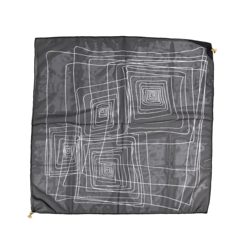 Luxury Square Scarf with Magnetic Buckle for Women, Pink - Triangle Cross Scarf for Autumn/Winter